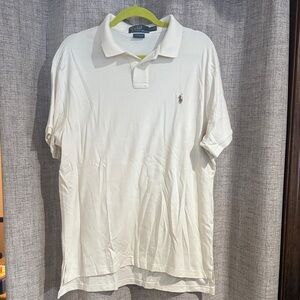 Polo by Ralph Lauren Men's Cream Polo Shirt